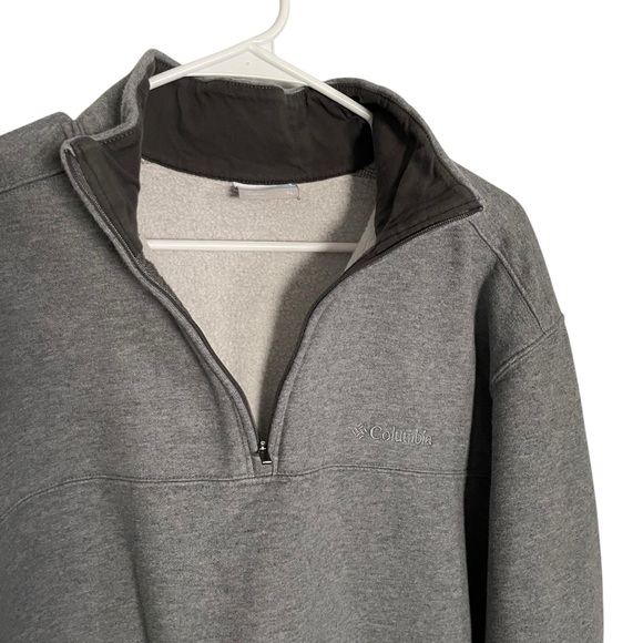Columbia Gray Quarter Zip Sweatshirt Pullover Size XL - Picture 3 of 5